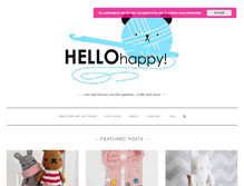 Tablet Screenshot of hellohappy.net